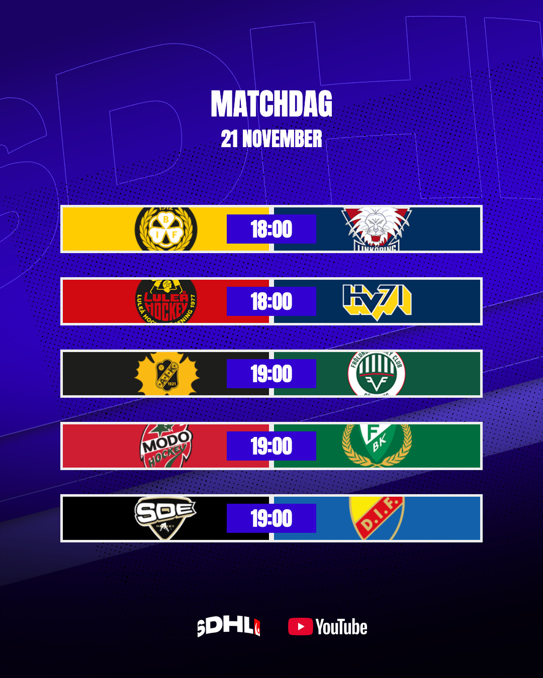 SDHL Matchdag (testning) förhandsvisning