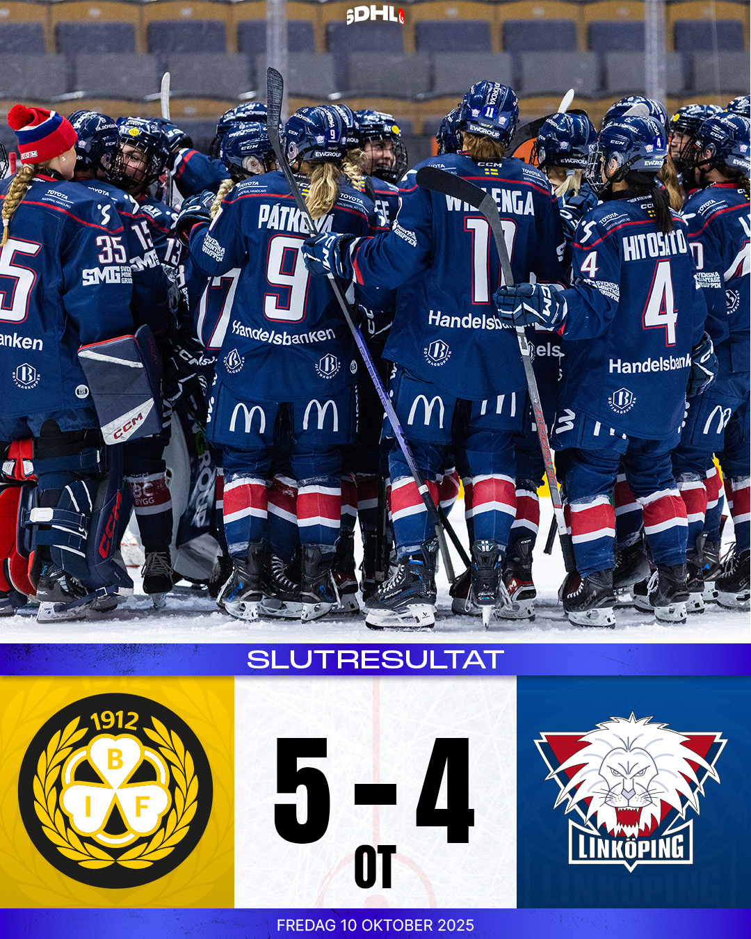 SDHL Matchresultat förhandsvisning